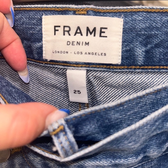 Frame crossover denim mini skirt - Picture 3 of 3